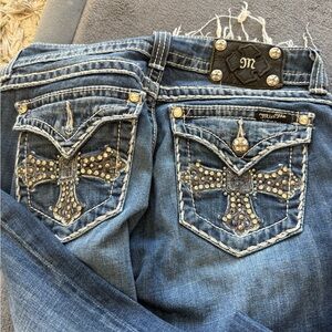 Miss Me Blue Embellished Women's Jeans